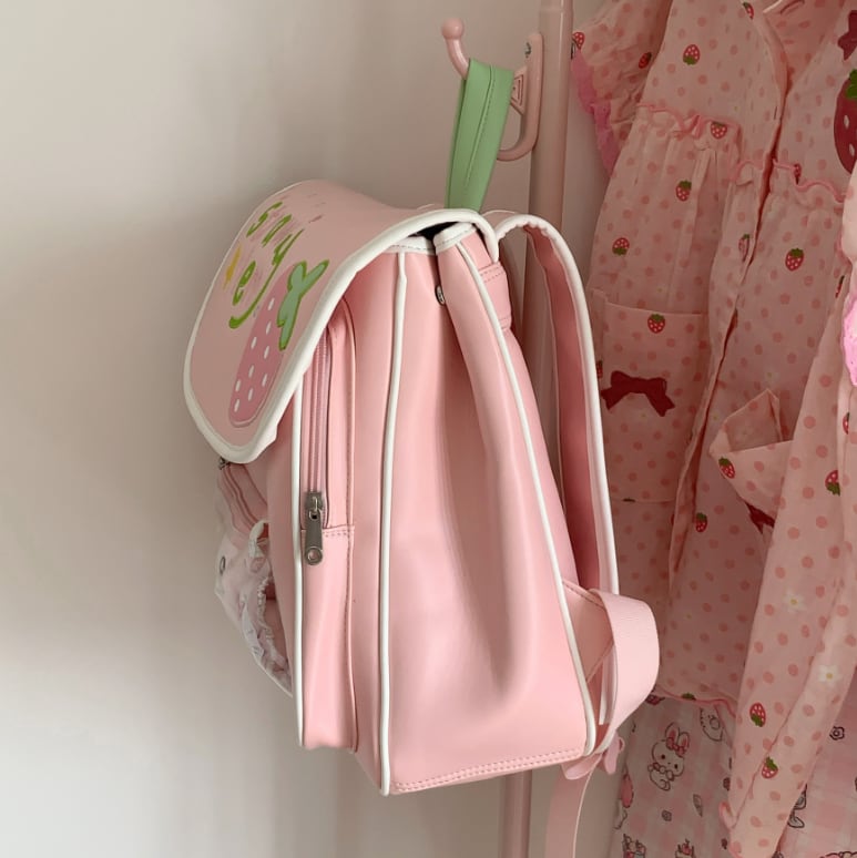 YUMEKAWA ♡ Strawberry Pink Backpack #bag14