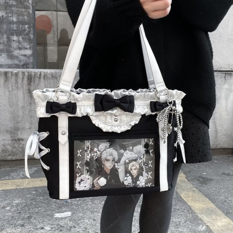 YUMEKAWA ♡ 3 colors ruffle ribbon shoulder bag #bag8