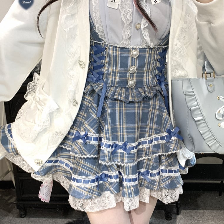 YUMEKAWA ♡ ( 3 colors ) V-neck cardigan with heart buttons #jya7