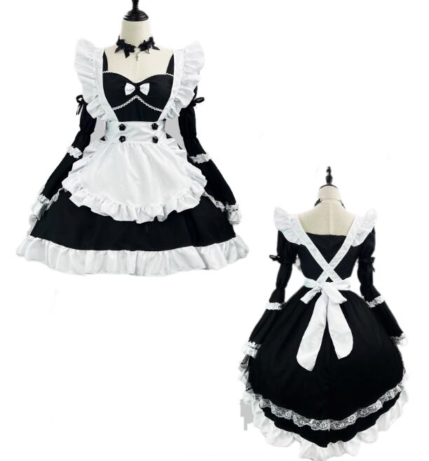 YUMEKAWA ♡ Maid outfit matching cloth with choker and fake sleeves #kos36