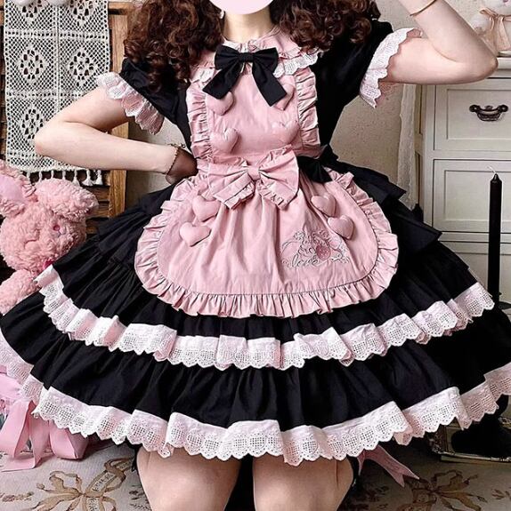 YUMEKAWA ♡ Pink maid outfit with 3D heart #kos47