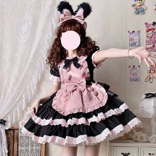YUMEKAWA ♡ Pink maid outfit with 3D heart #kos47
