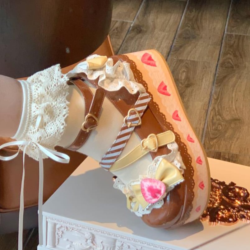 YUMEKAWA ♡ 4 colors Shortcake pumps (5cm heel height) #kutu1
