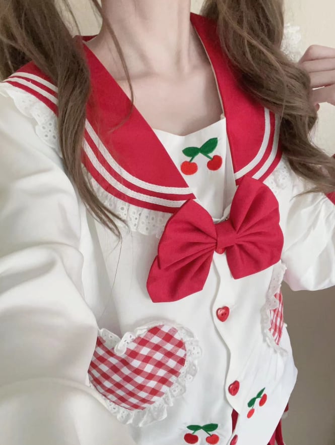 YUMEKAWA ♡ Cherry with rabbit ears ♡ Sailor suit #seifuku15