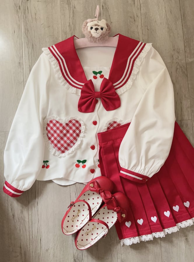 YUMEKAWA ♡ Cherry with rabbit ears ♡ Sailor suit #seifuku15