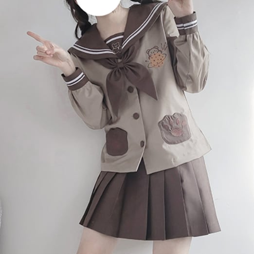 YUMEKAWA ♡ Sailor suit with cookies and bears #seifuku34