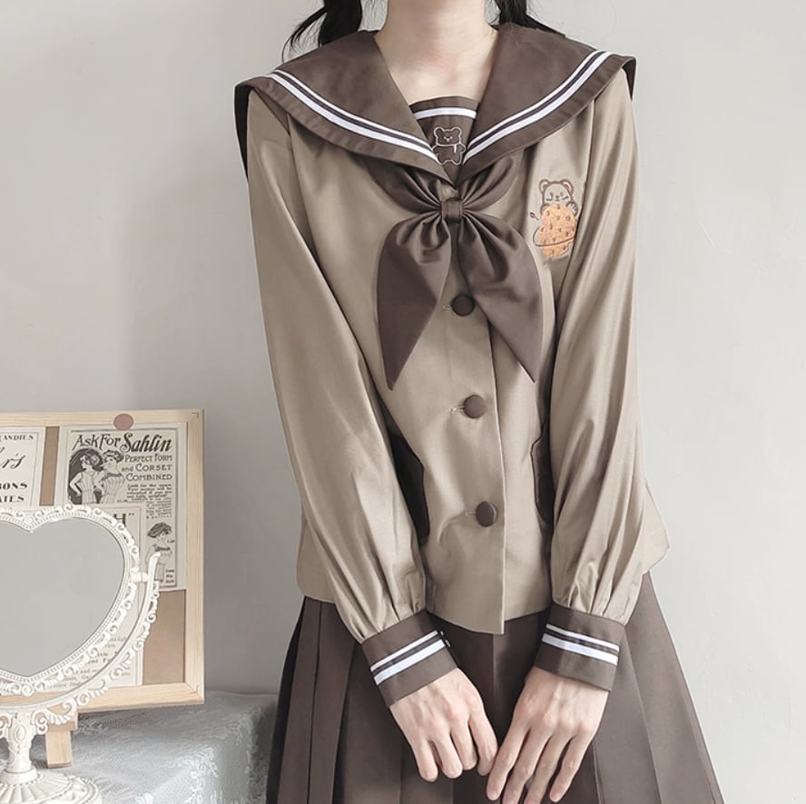 YUMEKAWA ♡ Sailor suit with cookies and bears #seifuku34