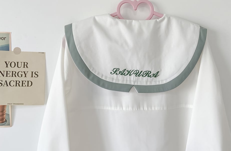 YUMEKAWA ♡ ( 2 colors ) Uniform with panda embroidery #seifuku38