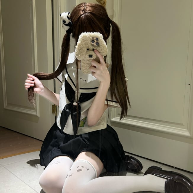 YUMEKAWA ♡ Panda sailor suit #seifuku54