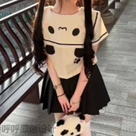 YUMEKAWA ♡ Panda sailor suit #seifuku54