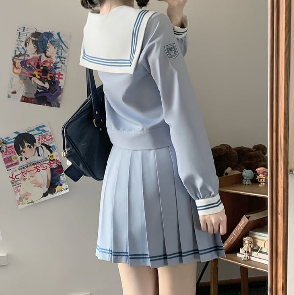 YUMEKAWA ♡ Choice of sleeve length♪ Sailor suit with crest #seifuku55