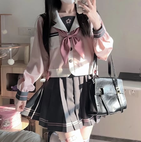 YUMEKAWA ♡ cherry color sailor suit #seifuku57
