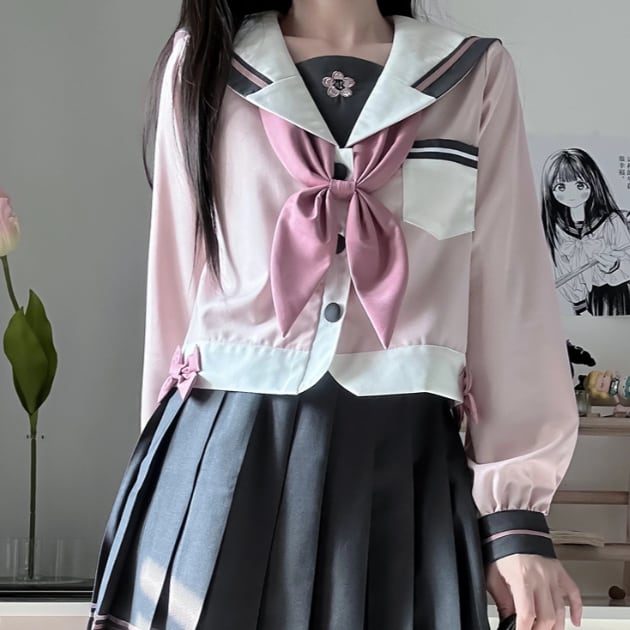YUMEKAWA ♡ cherry color sailor suit #seifuku57