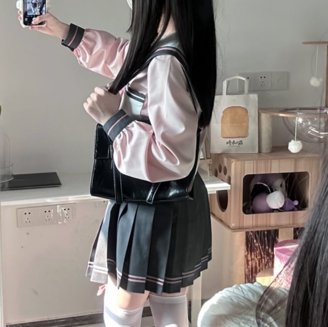 YUMEKAWA ♡ cherry color sailor suit #seifuku57