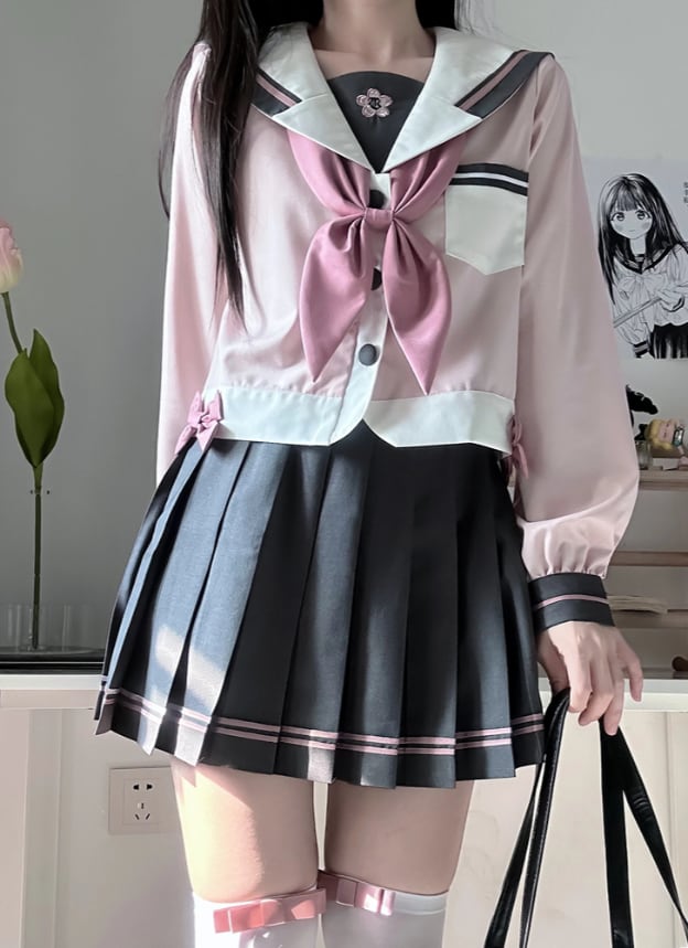 YUMEKAWA ♡ cherry color sailor suit #seifuku57