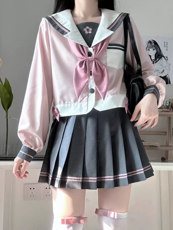 YUMEKAWA ♡ cherry color sailor suit #seifuku57