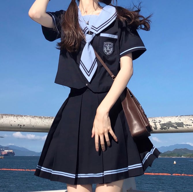 YUMEKAWA ♡ Choice of sleeve length♪ neat sailor suit #seifuku58