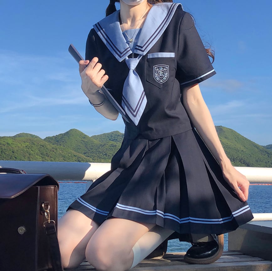 YUMEKAWA ♡ Choice of sleeve length♪ neat sailor suit #seifuku58