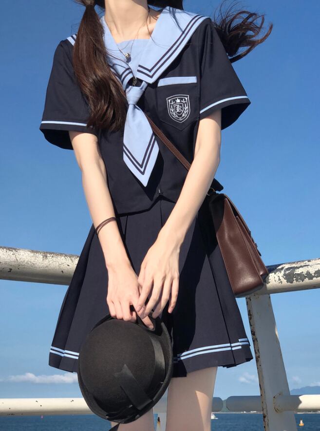 YUMEKAWA ♡ Choice of sleeve length♪ neat sailor suit #seifuku58