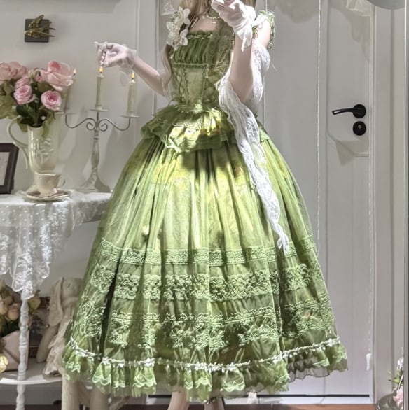 YUMEKAWA ♡ ( 3 colors ) gradient ruffle matching cloth #set15