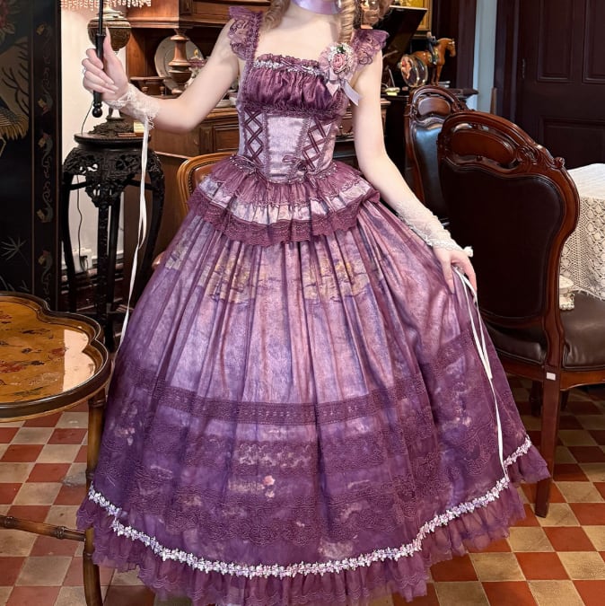 YUMEKAWA ♡ ( 3 colors ) gradient ruffle matching cloth #set15