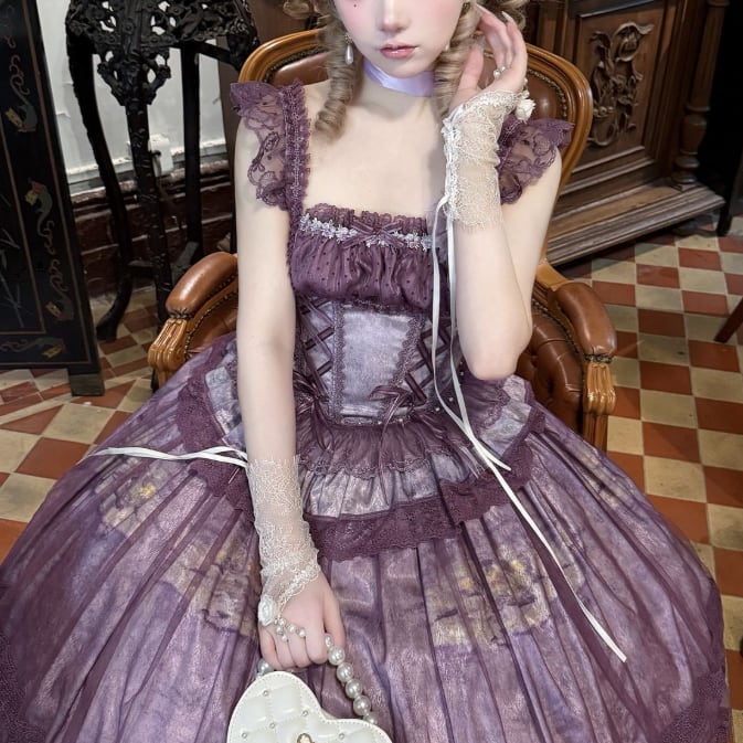 YUMEKAWA ♡ ( 3 colors ) gradient ruffle matching cloth #set15
