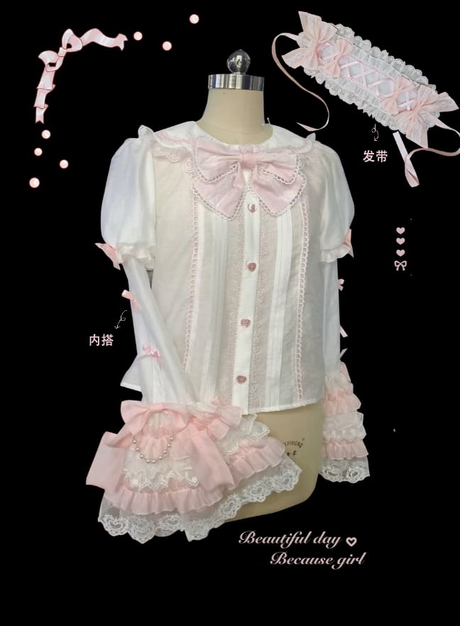 Manufactured after order ♡ ( 3 colors ) Matching cloth with catsuit and ruffle dress #set21