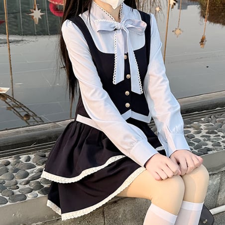 YUMEKAWA ♡ Layered school uniform style matching cloth #set29