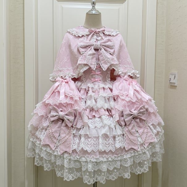 YUMEKAWA ♡ ( 4 colors ) blouse with bunny ears and Lolita jumperskirt #set33