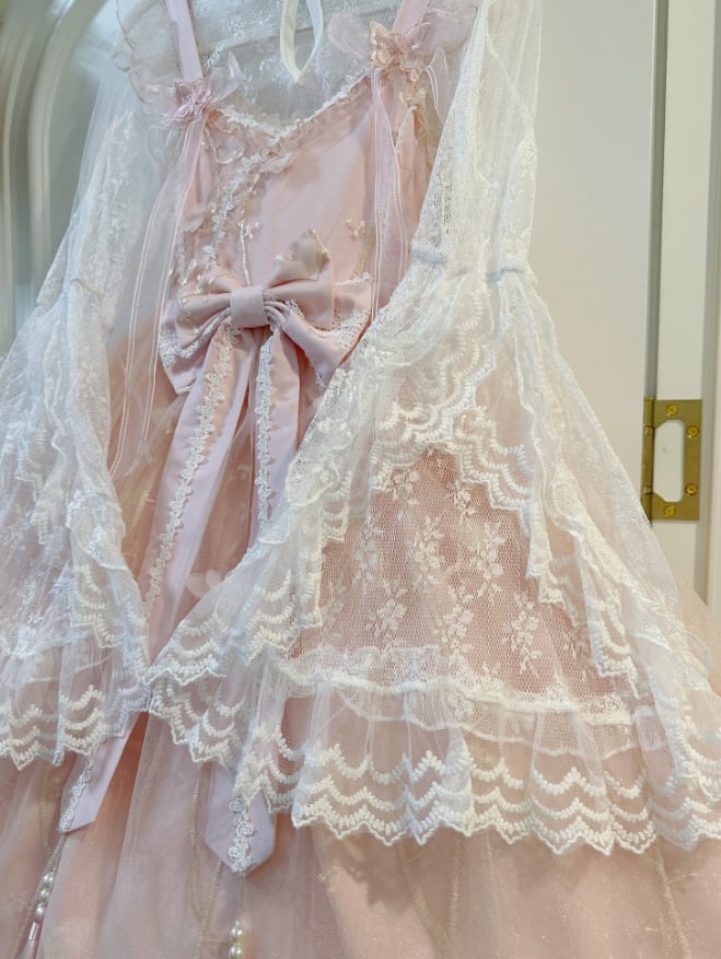 YUMEKAWA ♡ ( 2 colors ) Tulle dress matching cloth #set40