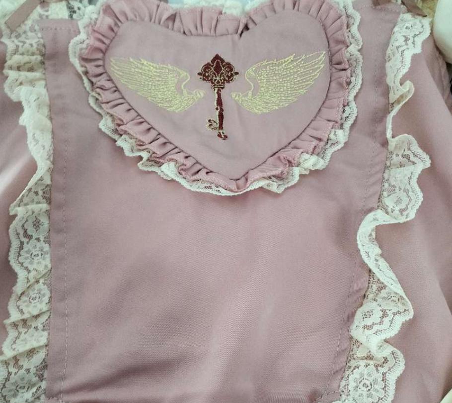 YUMEKAWA ♡ Idol-style pink ruffle matching cloth #set47