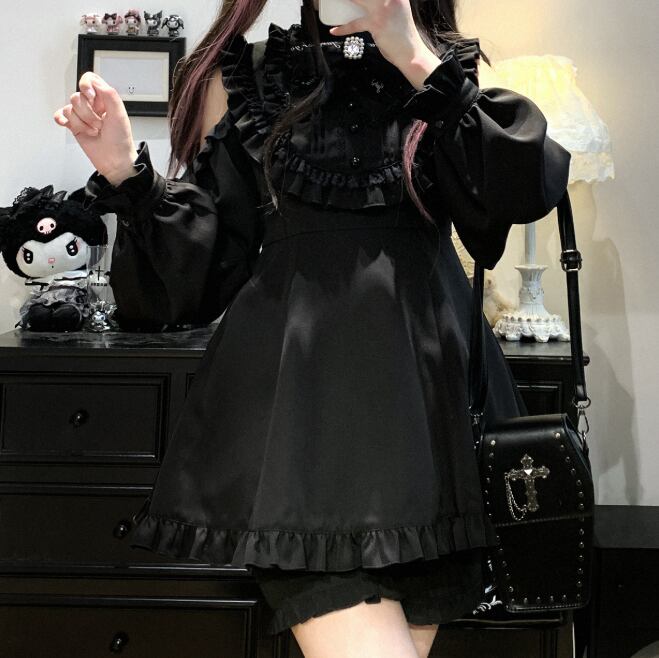 Manufactured after order ♡ ( 3 colors ) mine off the shoulder matching cloth #set48