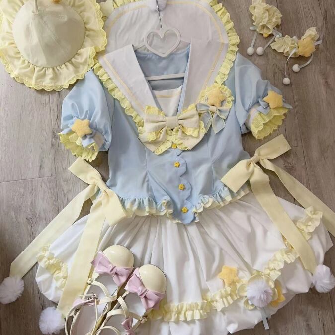 YUMEKAWA ♡ Star motif matching cloth #set53