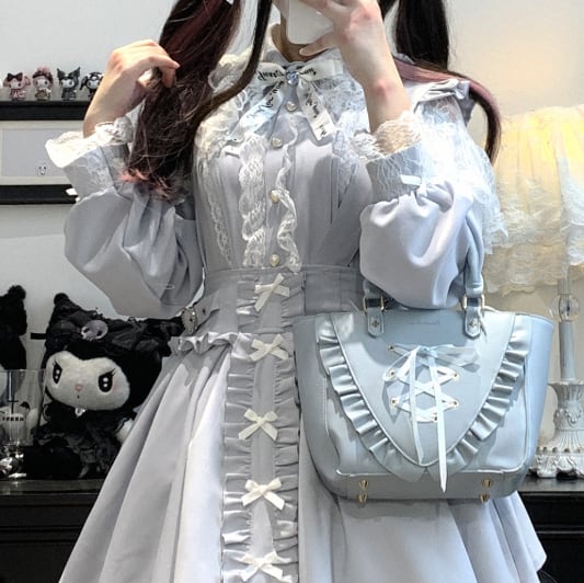 YUMEKAWA ♡ ( 3 colors ) Off-the-shoulder lace top #tops14
