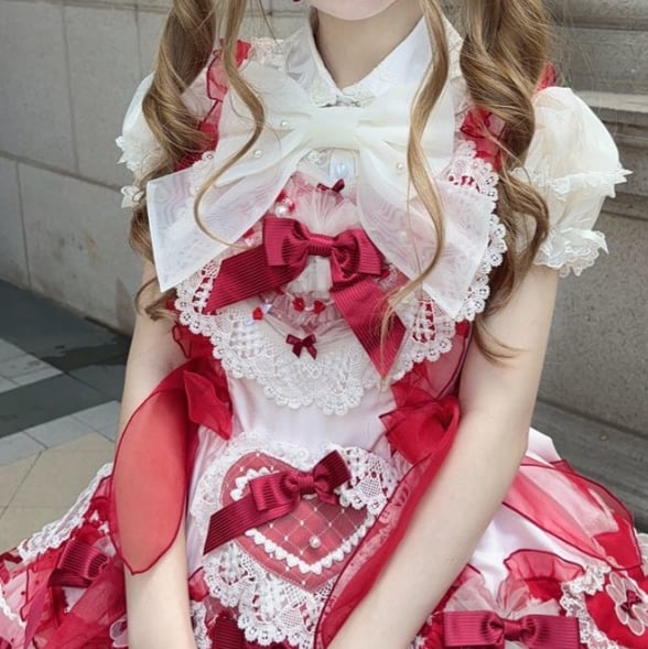 YUMEKAWA ♡ 3 colors Chiffon blouse with ribbon #tops5