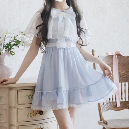YUMEKAWA ♡ Dress with outerwear #wanpi121