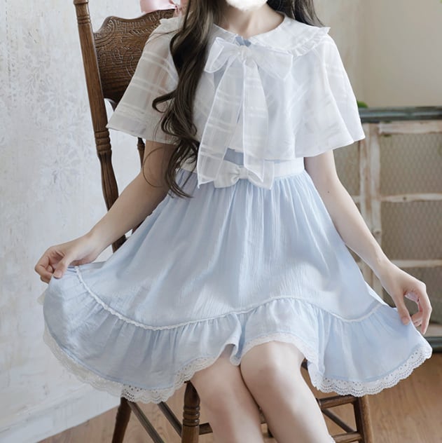 YUMEKAWA ♡ Dress with outerwear #wanpi121