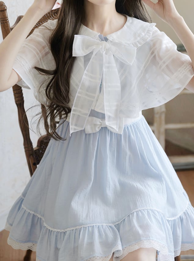 YUMEKAWA ♡ Dress with outerwear #wanpi121