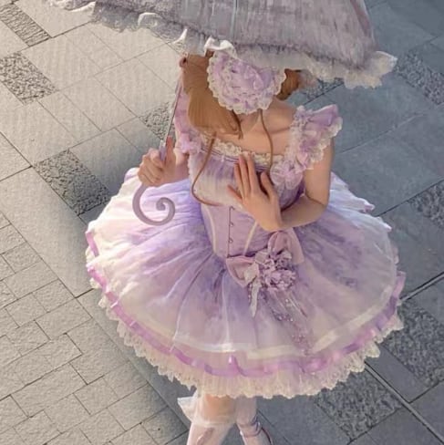 Manufactured after order ♡ Fairy dress with choker and back ribbon #wanpi124