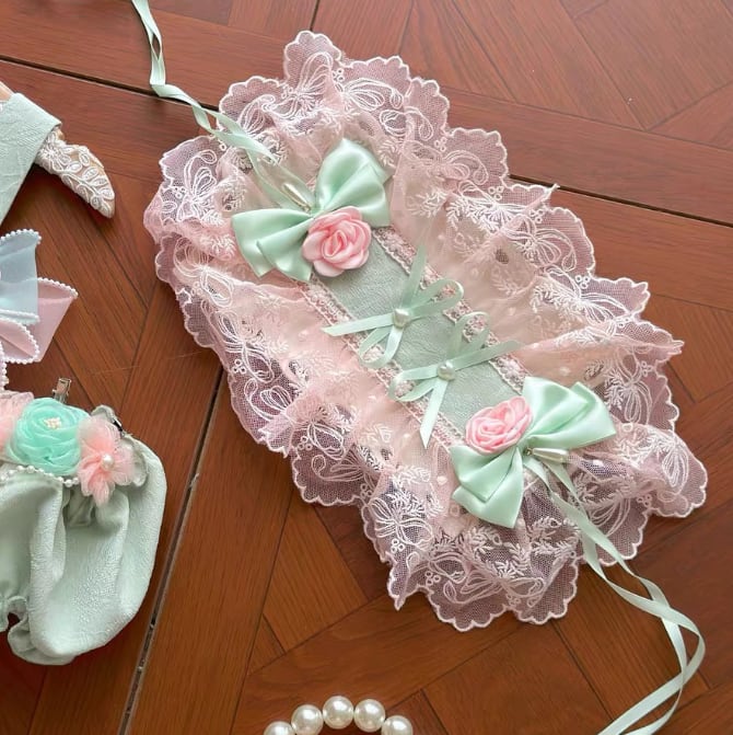 Manufactured after order ♡ ( 5 colors ) Flower Dress Complete Set #wanpi135