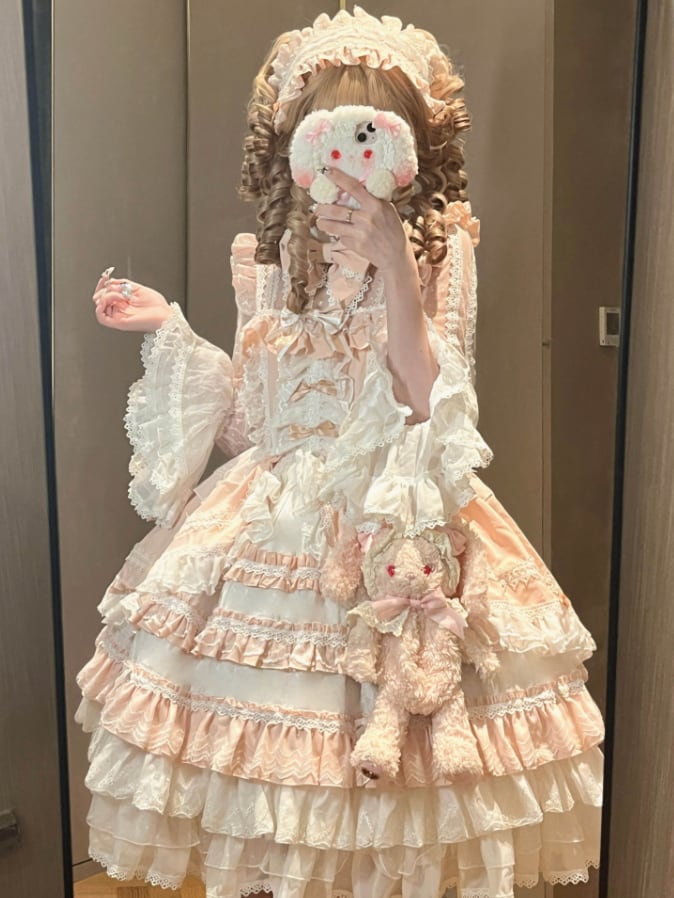 YUMEKAWA ♡ Ruffle dress with headdress #wanpi22