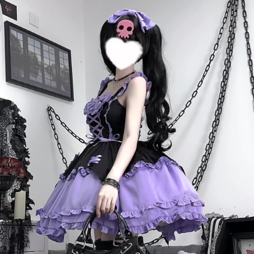 YUMEKAWA ♡ Braided Lolita Dress with Hairpins #wanpi52