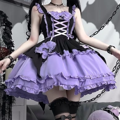 YUMEKAWA ♡ Braided Lolita Dress with Hairpins #wanpi52