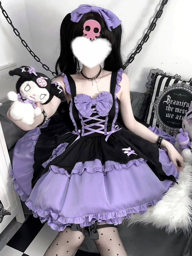 YUMEKAWA ♡ Braided Lolita Dress with Hairpins #wanpi52