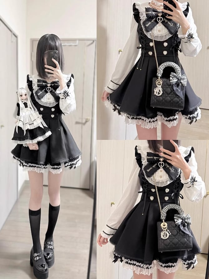 YUMEKAWA ♡ Mini dress like a layered #wanpi72