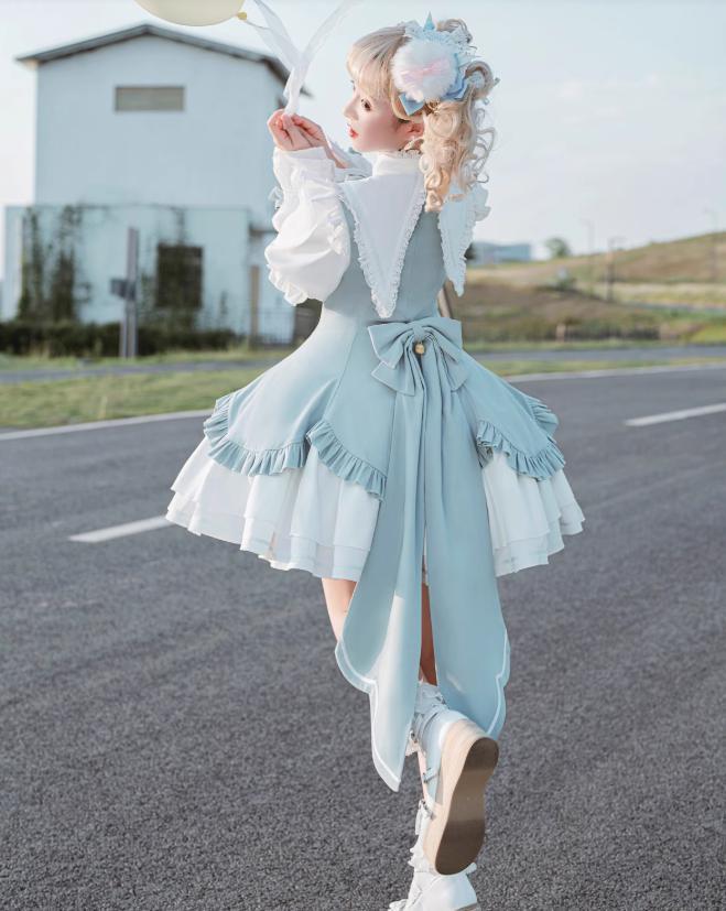 YUMEKAWA ♡ ( 2 colors ) Magical Girl Style Lolita Dress #wanpi9