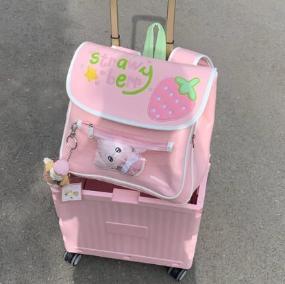 YUMEKAWA ♡ Strawberry Pink Backpack #bag14