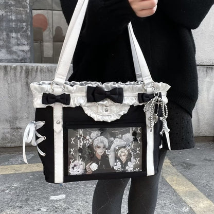 YUMEKAWA ♡ 3 colors  ruffle ribbon shoulder bag #bag8