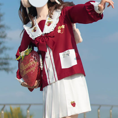YUMEKAWA ♡ Strawberry print sailor suit #seifuku1
