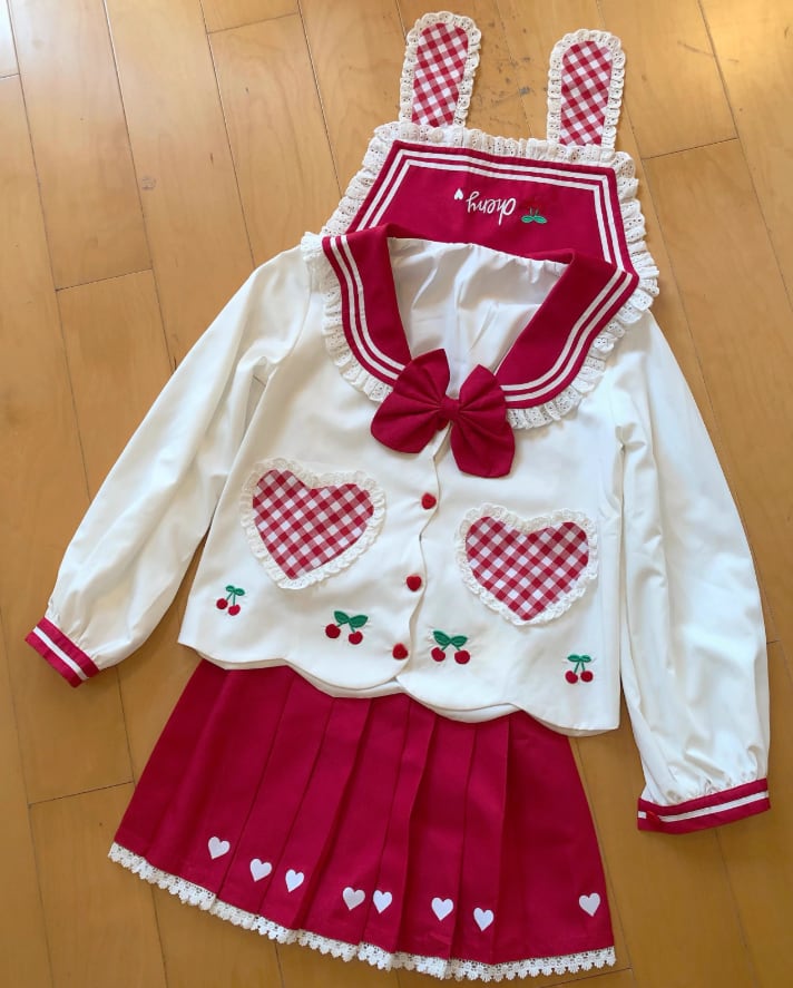 YUMEKAWA ♡ Cherry with rabbit ears ♡ Sailor suit #seifuku15